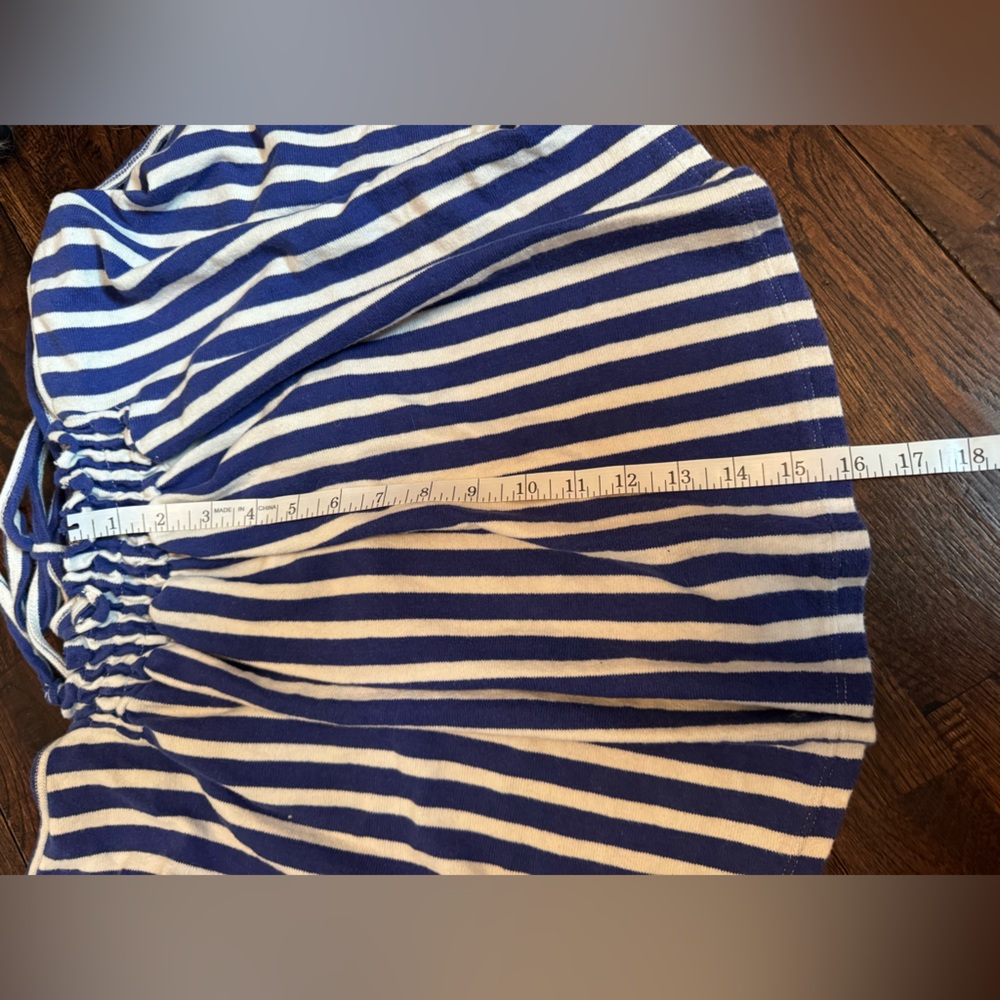We The Free Blue and White Striped Smocked Halter Top Size M - Picture 9 of 15